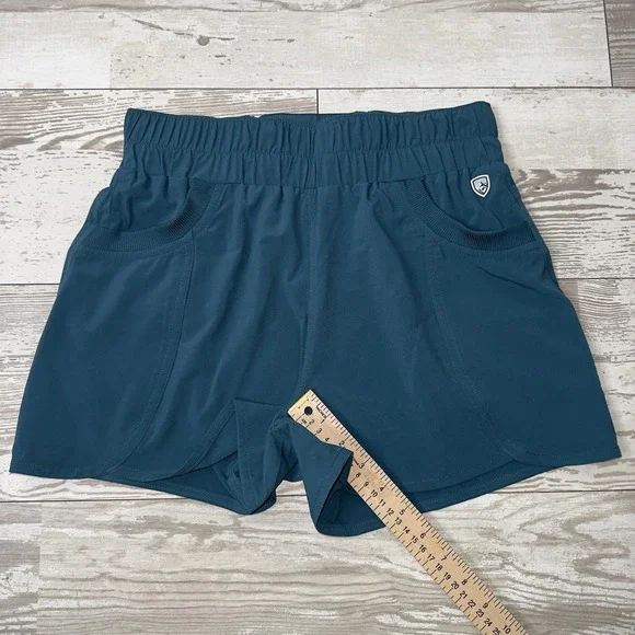 Kuhl Shorts Womens Small Blue Lightweight Hiking Athletic Elastic Waist Pockets - Picture 4 of 10